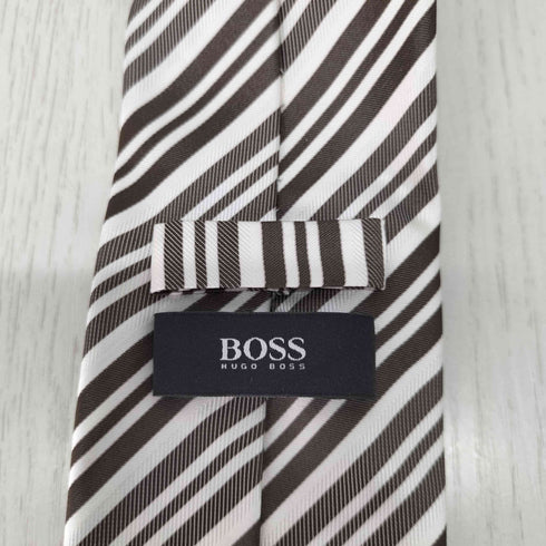ボスヒューゴボス BOSS HUGO BOSS イタリア製 ストライプ柄 シルクネクタイ メンズ