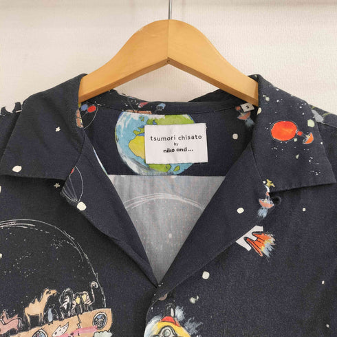 ツモリチサト TSUMORI CHISATO レーヨン 開襟 半袖シャツ レディース JPN:M