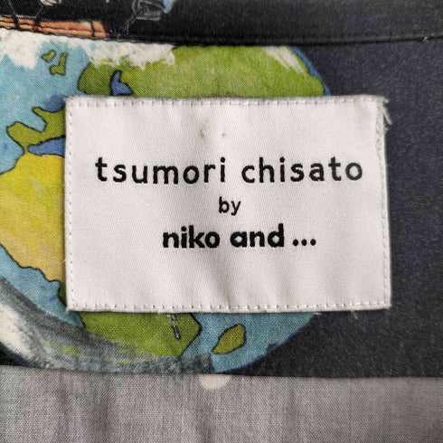 ツモリチサト TSUMORI CHISATO レーヨン 開襟 半袖シャツ レディース JPN:M