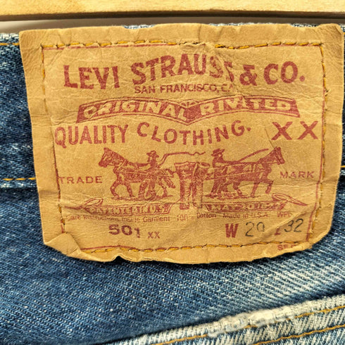 リーバイス Levis 80S 89年製 USA製 522刻印 501XX ボタンフライ デニムパンツ メンズ W29 L32