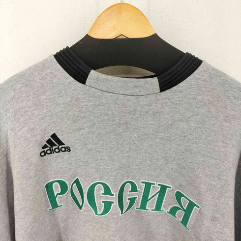 ゴーシャラブチンスキー Gosha Rubchinskiy コラボ ロゴ刺繍クルーネックスウェット メンズ 2XO