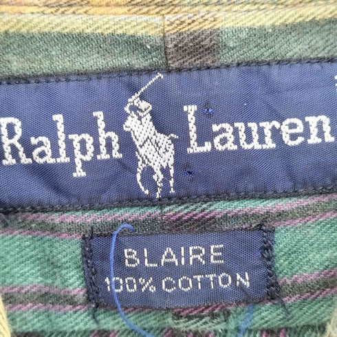 ポロラルフローレン POLO RALPH LAUREN BLAIRE ボタンダウン ネルシャツ メンズ