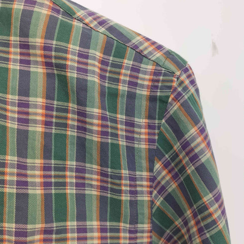 ポロラルフローレン POLO RALPH LAUREN CUSTOM FIT ボタンダウン ネルシャツ メンズ import:S