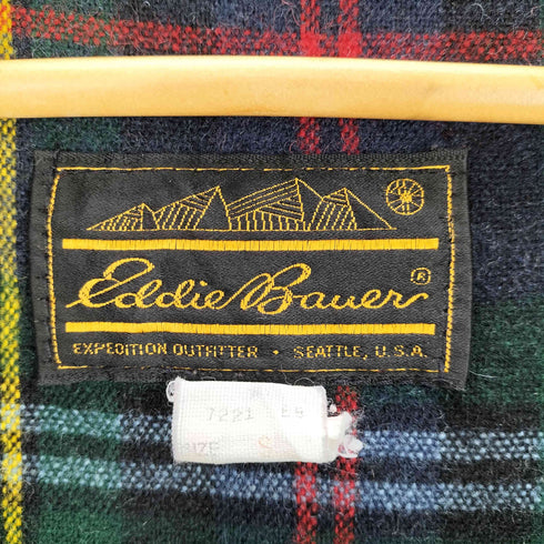 エディーバウアー Eddie Bauer 80S USA製 黒タグ 裏地チェック マウンテンジャケット メンズ JPN:S