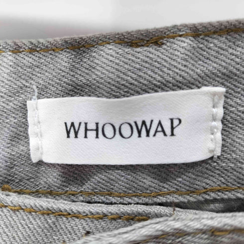 WHOOWAP アーティスティック デザインプリント デニムパンツ レディース S