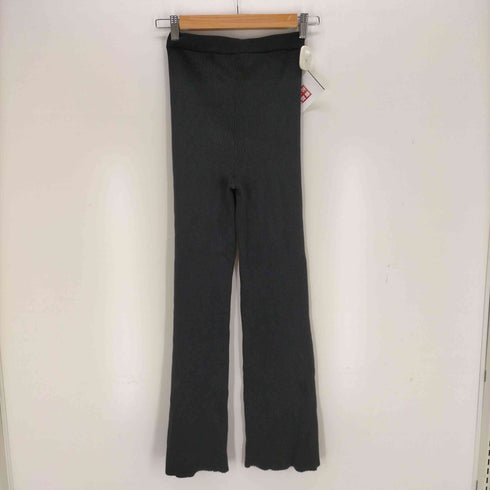 スドーク soduk COLORED STITCH SLIT KNIT TROUSERS レディース