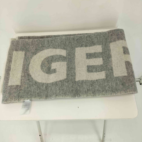 トミーヒルフィガー TOMMY HILFIGER Wool scarf PATCH ロゴプリントスカーフ メンズ