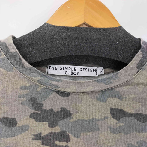 THE SIMPLE DESIGN C+BOY 両面プリント カモ柄 S/S Tシャツ メンズ import:XL