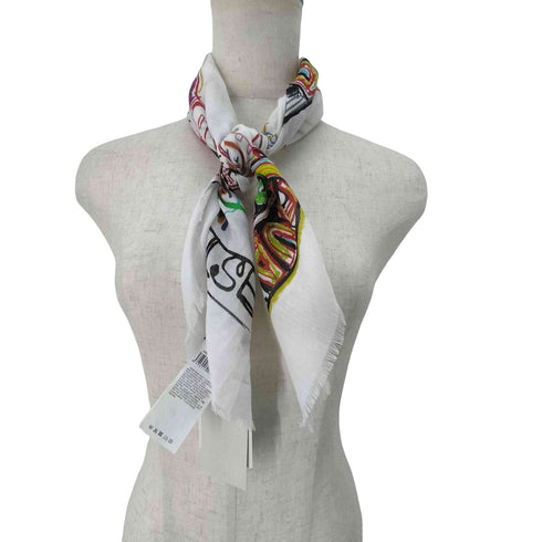 デシグアル Desigual イラスト カレ スカーフ レディース