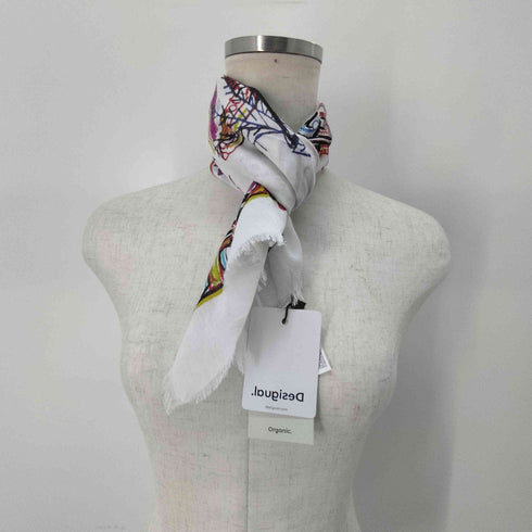 デシグアル Desigual イラスト カレ スカーフ レディース