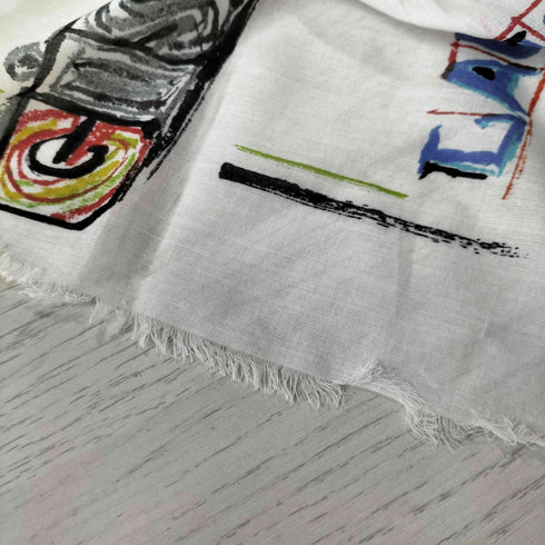 デシグアル Desigual イラスト カレ スカーフ レディース
