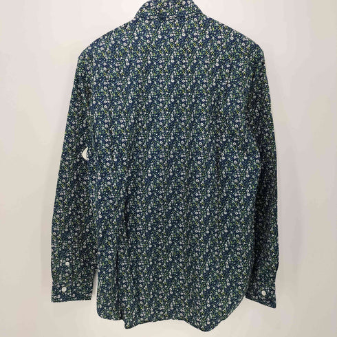 フレッドペリー FRED PERRY 花柄 ロゴ刺繍 ロングスリーブボタンダウンシャツ メンズ JPN:M
