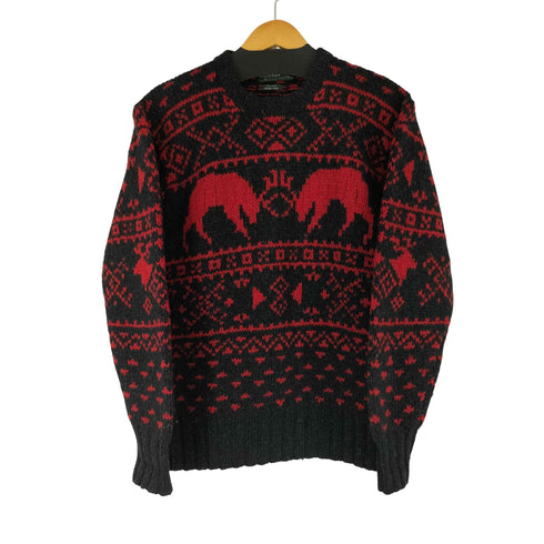 ポロバイラルフローレン Polo by RALPH LAUREN 80s HAND KNIT ノルディック柄 ウールニット メンズ 18
