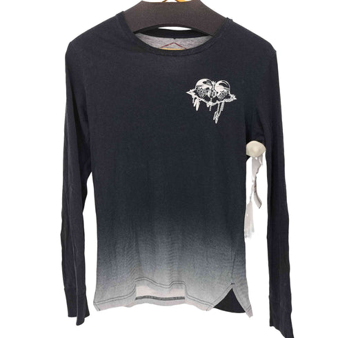 ディーゼル DIESEL 両面プリント スカルプリント グラデーション L/S Tシャツ Y2K メンズ import:M
