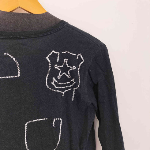 ディーゼル DIESEL 両面プリント スカルプリント グラデーション L/S Tシャツ Y2K メンズ import:M