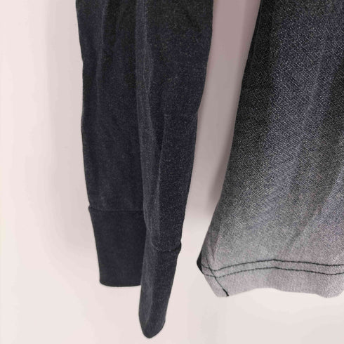 ディーゼル DIESEL 両面プリント スカルプリント グラデーション L/S Tシャツ Y2K メンズ import:M