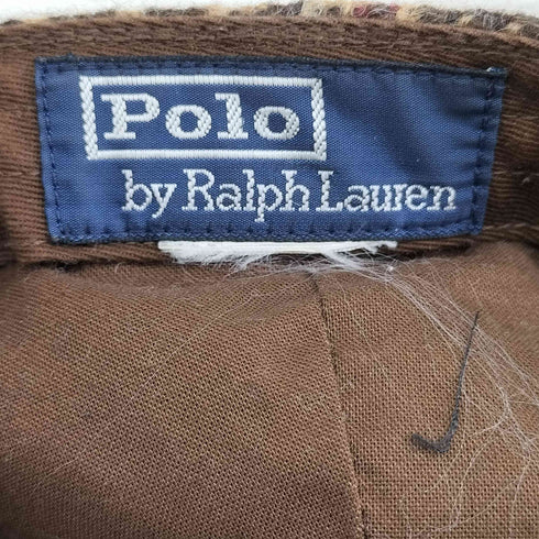 ポロバイラルフローレン Polo by RALPH LAUREN Pワッペン ガンクラブチェック ツイードキャップ メンズ