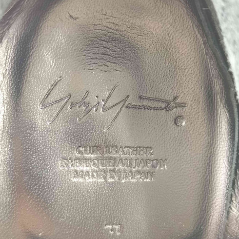 ヨウジヤマモト Yohji Yamamoto レザーサイドゴアスリッポン レディース 4