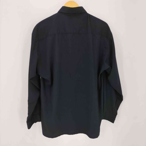 BASSIRI 90S USA製 無地 シワ加工 シャツ メンズ import:M