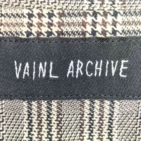 ヴァイナルアーカイブ VAINL ARCHIVE G-CHECK 千鳥格子 シャツ メンズ JPN:L