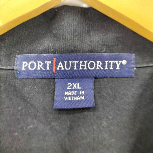 ポートオーソリティ Port Authority フロント刺繍 2トーン オープンカラーシャツ メンズ 2XL