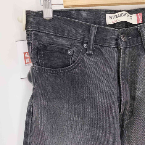 リーバイス Levis 00S 505 STRAIGHT FIT ストレート フィット 5ポケット ジップフライ ブラック デニム パンツ メンズ W:32 L:32