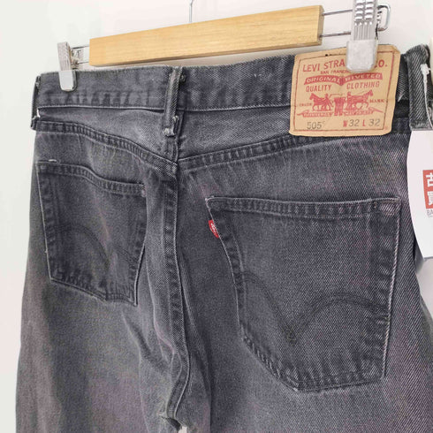 リーバイス Levis 00S 505 STRAIGHT FIT ストレート フィット 5ポケット ジップフライ ブラック デニム パンツ メンズ W:32 L:32