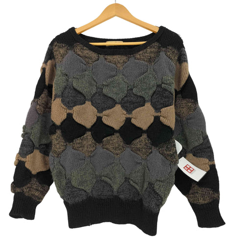 イッセイミヤケ ISSEY MIYAKE マルチカラー 3Dニット メンズ