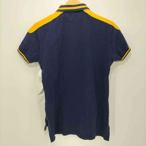 ポロラルフローレン POLO RALPH LAUREN ナンバリング刺繍鹿の子ポロシャツ メンズ XS