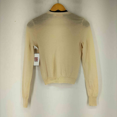 トリーバーチ TORY BURCH メタルボタン ウール ハイゲージニットカーディガン レディース XS