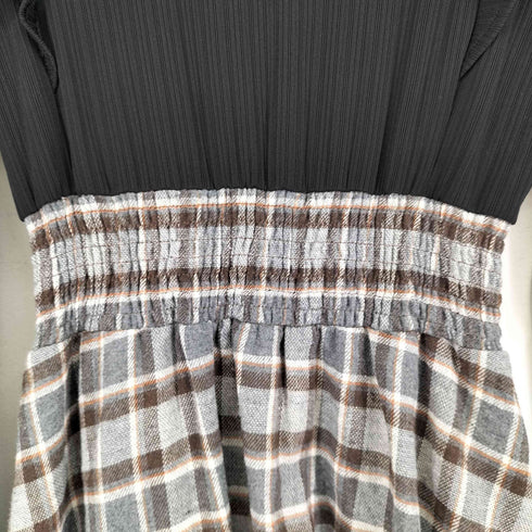 palemo store フリルチェックワンピース レディース JPN:M