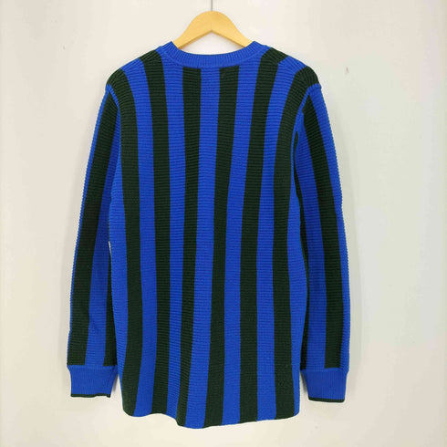 カルバンクライン CALVIN KLEIN ウール混 ストライプ ニット メンズ import:XL