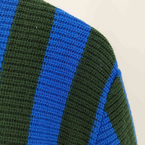カルバンクライン CALVIN KLEIN ウール混 ストライプ ニット メンズ import:XL