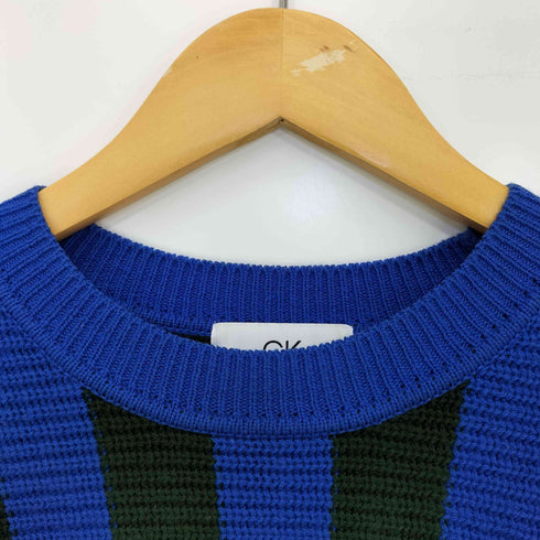 カルバンクライン CALVIN KLEIN ウール混 ストライプ ニット メンズ import:XL