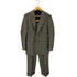 ブラックレーベルクレストブリッジ BLACK LABEL CRESTBRIDGE ERMENEGILDO ZEGNA チェック柄 ダブルスーツセットアップ メンズ