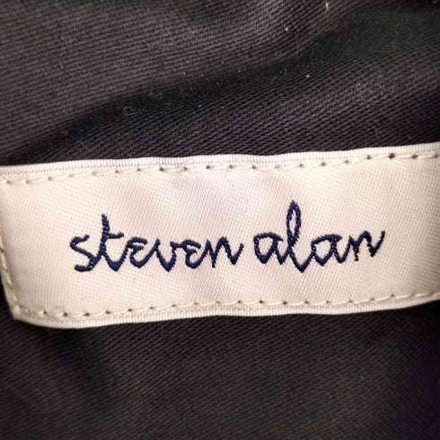 スティーブンアラン Steven Alan FINE FLN SUPER BAGGY TAPERED HALF EASY-JUST サキソニー スーパーバギーテーパード メンズ JPN:XL
