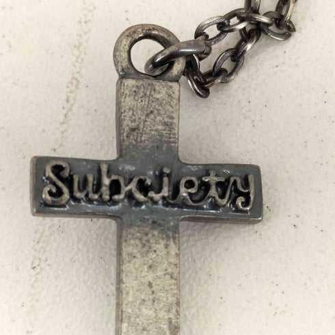 サブサエティ Subciety クロスネックレス メンズ