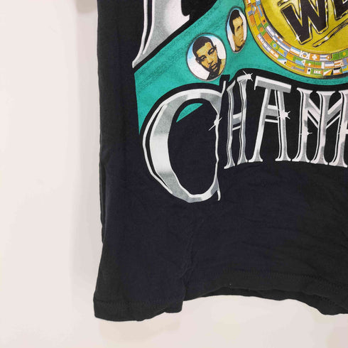 メキシコ製 WBC50周年記念 両面チャンピオンベルトプリントS/S TEE メンズ S