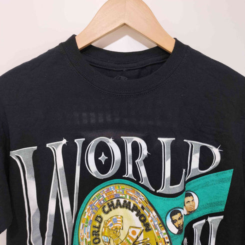 メキシコ製 WBC50周年記念 両面チャンピオンベルトプリントS/S TEE メンズ S