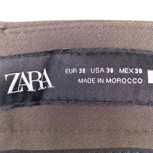 ザラ ZARA RELAXED-FIT タック ワイドスラックス レディース JPN:38