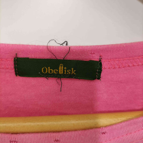 オベリスク Obelisk Y2K ダメージ加工 レースアップデザインリメイク カットソー メンズ