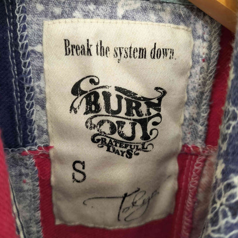 バーンアウト Burnout パッチワークL/S シャツ メンズ S
