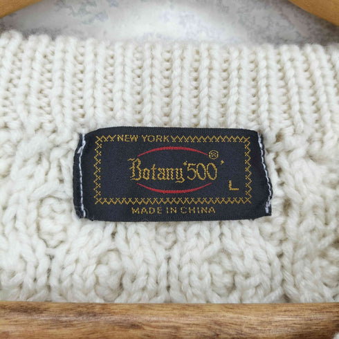 ボタニー Botany 500 ケーブル編み クルーネックニット メンズ L