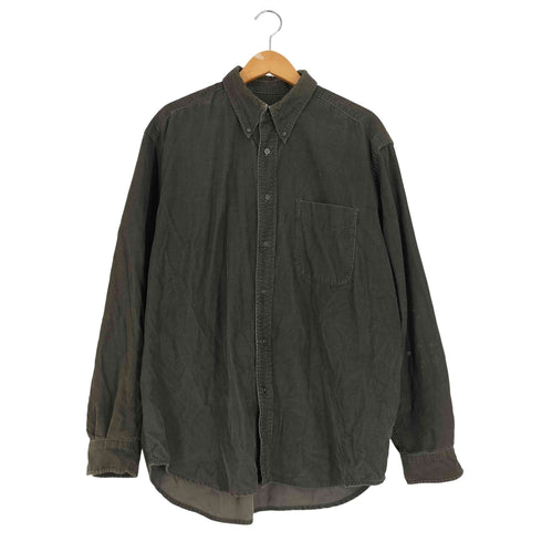 エディーバウアー Eddie Bauer コットン コーデュロイ ボタンダウンシャツ メンズ import:L