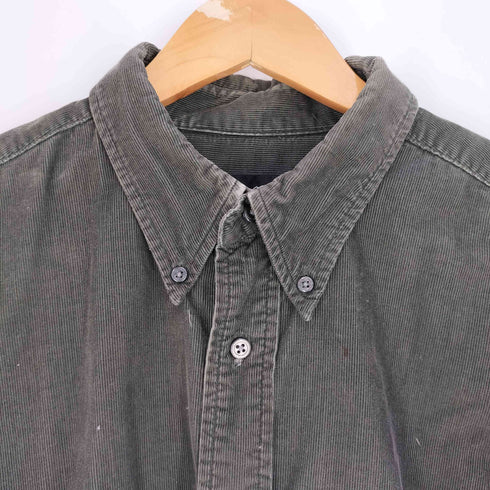 エディーバウアー Eddie Bauer コットン コーデュロイ ボタンダウンシャツ メンズ import:L