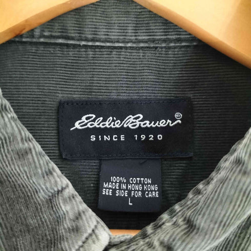 エディーバウアー Eddie Bauer コットン コーデュロイ ボタンダウンシャツ メンズ import:L