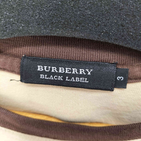 バーバリーブラックレーベル BURBERRY BLACK LABEL プリントロゴ ラグラン カットソー メンズ 3