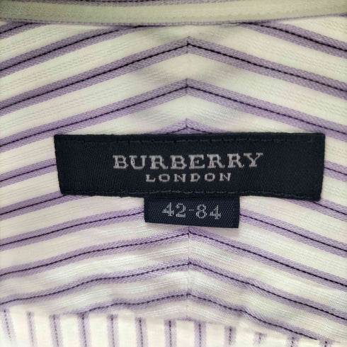 バーバリーロンドン BURBERRY LONDON ホース刺繍ロゴ ボタンダウン ストライプシャツ メンズ 42-84