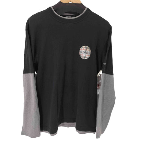 バーバリーブラックレーベル BURBERRY BLACK LABEL フェイクレイヤード ロングスリーブカットソー メンズ 3