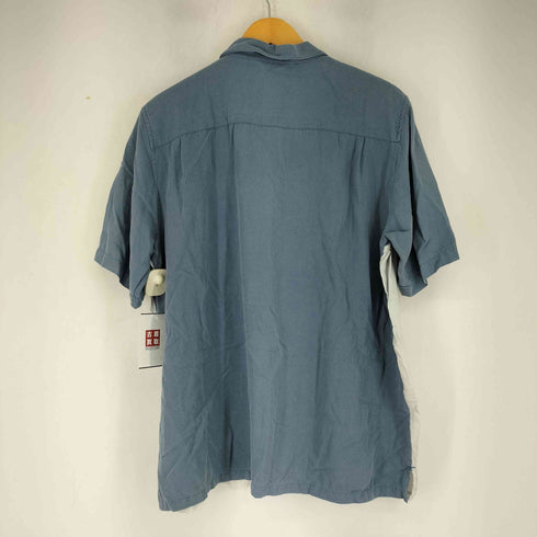 VINTAGE SILK シルク100% オープンカラーシャツ メンズ JPN:M